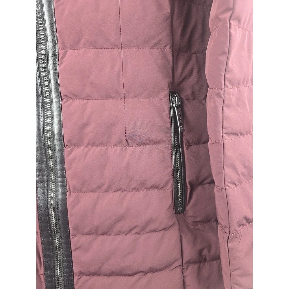 MICHAEL KORS Hooded Packable Puffer Jacket Womens Size S Purple Designer - Picture 4 of 11
